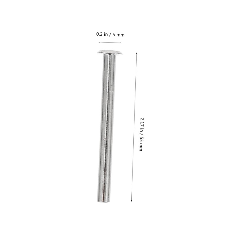 Operitacx 50 Sets Screw Posts Binding Screws for Scrapbook Leather