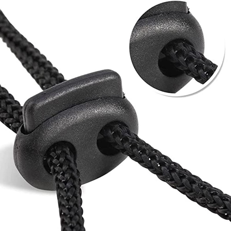 Cord stopper with 2 holes, cord stopper, pack of 20