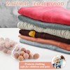 4 Pcs 24L Cashmere Sweater Storage Bag with Natural Cedar