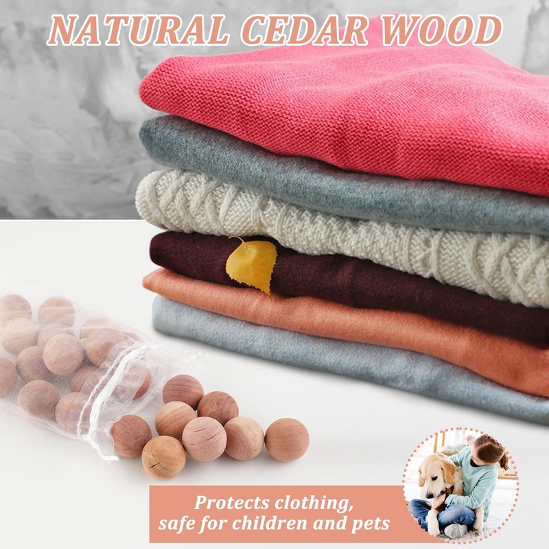 4 Pcs 24L Cashmere Sweater Storage Bag with Natural Cedar