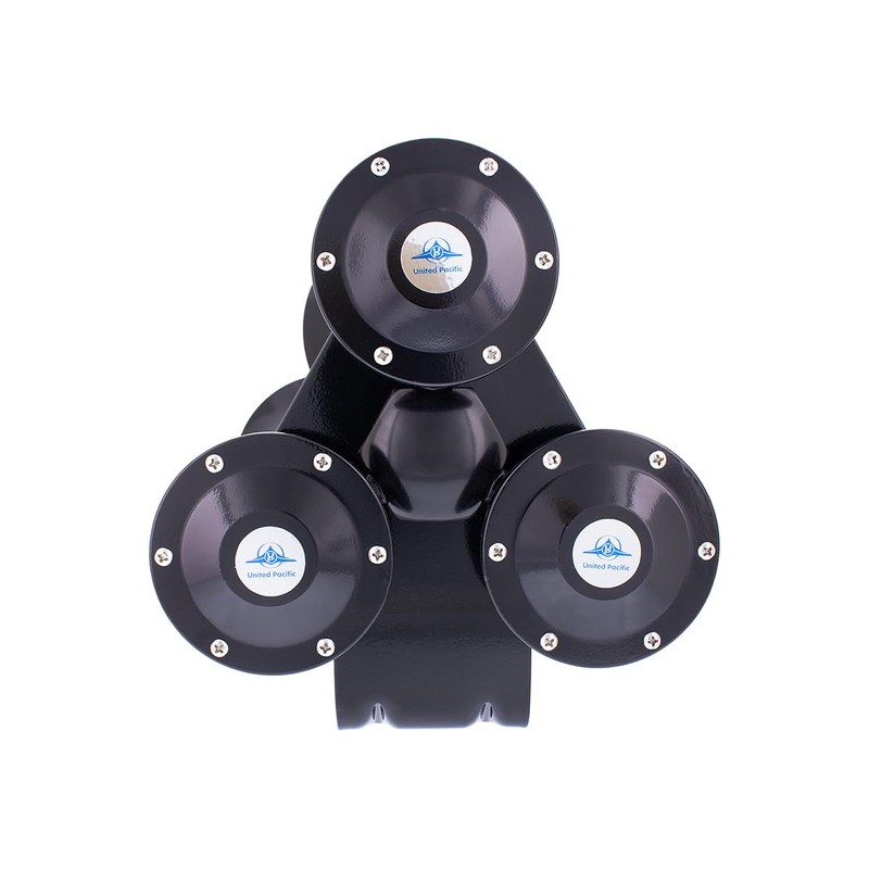 United Pacific 46127 Black 3 Trumpet Train Horn, 12V Heavy-Duty