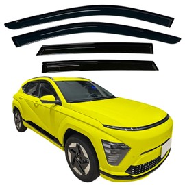 2024-2025 Tape-On Rain Guards Compatible with Hyundai Kona Side Window Visor Deflectors SE SEL Convenience N Line S Limited