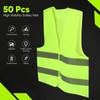 DJZZ 50 Pcs High Visibility Safety Vest Bulk Construction Vests
