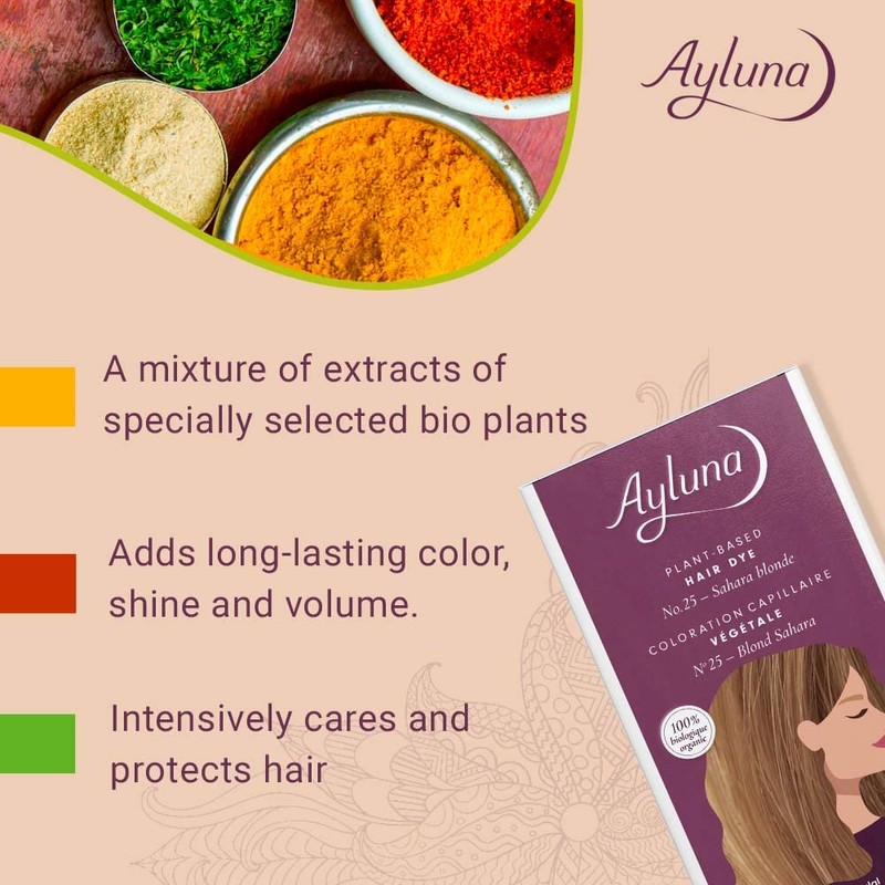Ayluna Plant Hair Colour, 25 Sahara Blonde