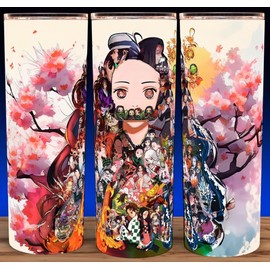 Unbranded Demon Slayer Kimetsu No Yaiba Anime Nezuko Cup Mug Tumbler Cup 20oz