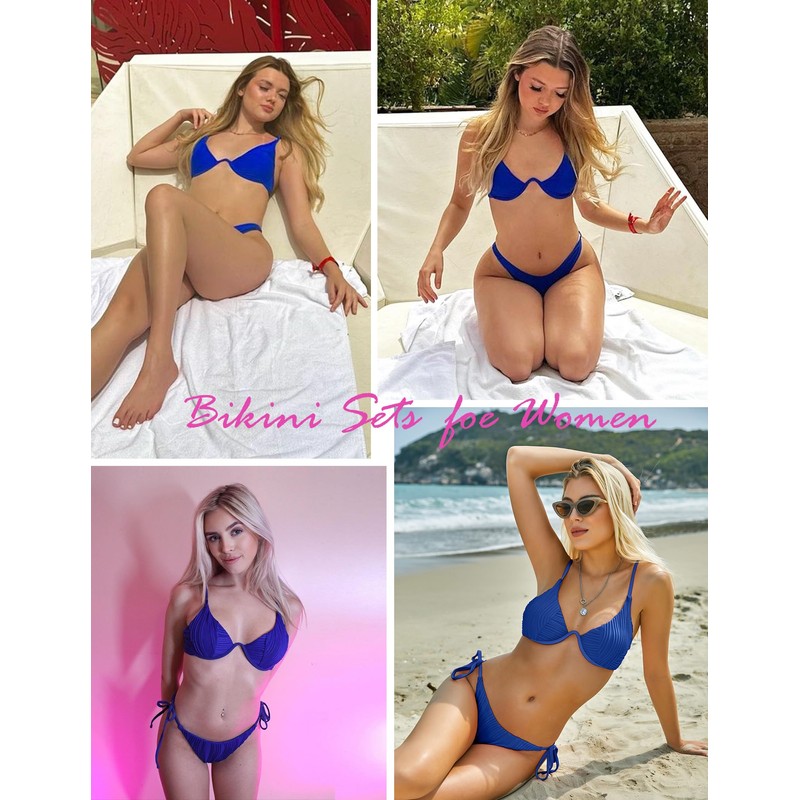 ZAFUL - Conjunto de bikini para mujer, de dos piezas,