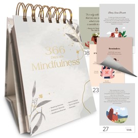 BIROYAL Motivational Calendar 2025 - Daily Affirmation Desk Calendar with 366 Inspirational Quotes - 4”x5.5” Inspirational Desk Calendar - Inspirational Gifts for Women - Office Desk Decor for Women