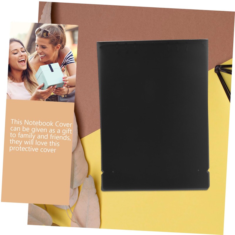Operitacx A4 B5 Six Hole Transparent Binder Folder Cover Practical