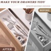 Deep Drawer Organizer, Adjustable Drawer Organizer, Suitable for Kitchens, Cosmetics,