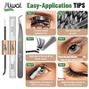 Liwal DIY Lash Extension Kit 132 Cluster Lashes & Individual