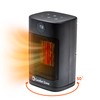 Comfort Zone Oscillating Desktop Heater with Remote Control for Indoor