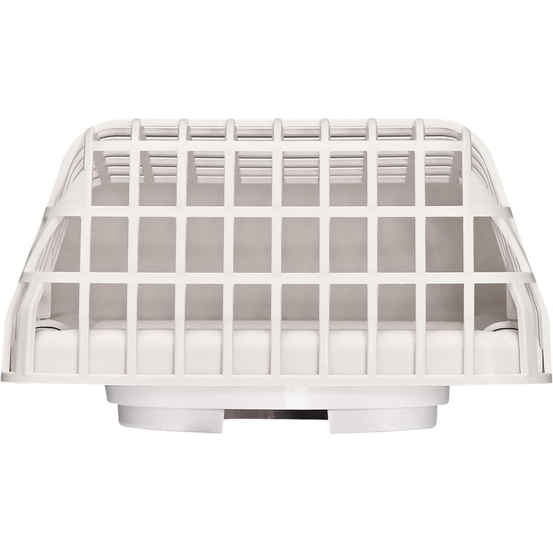 Deflecto Easy Clean Louvered Dryer Hood with Bird Guard, 4”