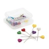 Dritz - Pinzas perladas, corazón, 2-1/8 Pulgadas (35 Unidades)