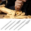 QWORK Wood Carving Tools, 5 PCS HSS Engraving Drill Bit