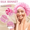 Doitory Satin Bonnet Silk Bonnet for Sleeping, Double Layer Silk
