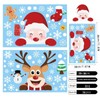 Christmas Window Stickers,pcs Christmas Snowflake Window Stickers,Reusable Static Window Clings,Xmas