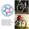 Mountain Bike TitaniumPlated Cooling Disc Brake Rotor 6 Nails Cycling