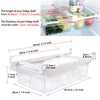 Skycase Fridge Organiser, Fridge Organiser Set, Transparent Fridge Storage Box,