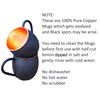 Staglife 16 Oz Black Matte Moscow Mule Copper Cups and