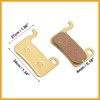Partuto 4 Pair Sintered Metal Disc Bike Brake Pads W/Split