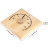0~140℃ Wooden Thermometer Temperature Display for Sauna Room Wall Mounted