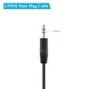 Fancasee 2-Pack 3.5mm 1/8" to Speaker Wire TRS Stereo Male