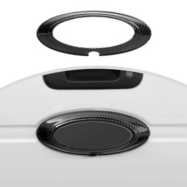 CheroCar for F150 Tailgate Emblem Cover Trim, Rear Trunk Logo Back Badge Decoration Cover Trim Compatible with 2009-2014 Ford F150 F-150 Raptor (Carbon Fiber)…