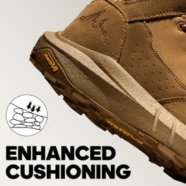 NORTIV 8 Men's Breathable Military Tactical Combat Boots Side Zipper Arch Support Leather Lightweight Motorcycle Work Hiking Boots 8 Inches DesertStorm,Size 9,Coyote,NMUMMT2501