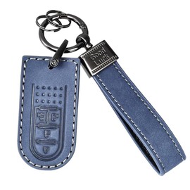 LETINGFAR Key Case, For Toyota Daihatsu Smart Key Case, Key Cover, Key Holder, 4 Buttons, Tanto/Tanto Custom/Wake/Move, Canvas/Thor/Tank/Loomi/Etc., Dedicated Design Key Case, blue
