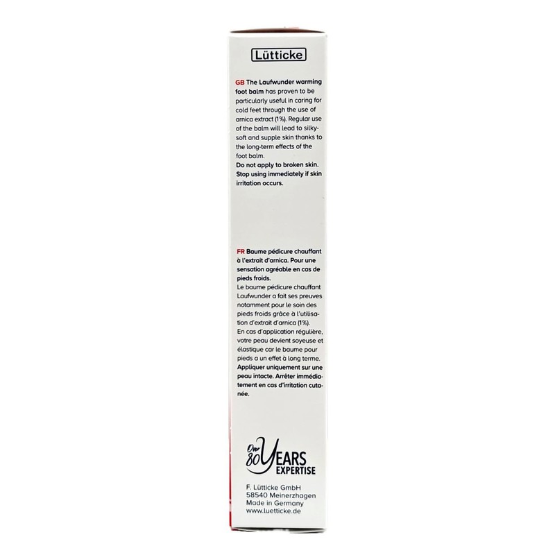 Laufwunder Warming Foot Balm 75ml - Moisturising Warming Cream with