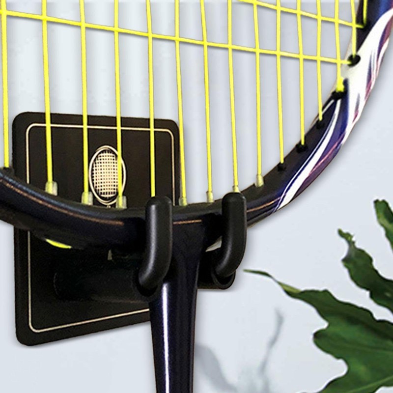 rockible 2Pcs Universal Heavy Duty Wall Mounted Tennis Racket Holder