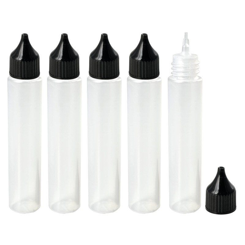 5 x Empty Plastic Liner Bottle