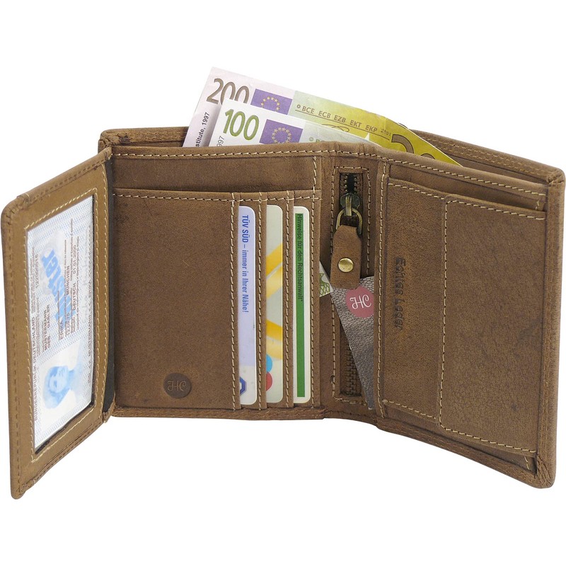 Harrys-Collection Wallet made of high-quality vintage leather + RFID with