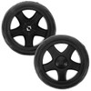 MUCKLILY Shopping Trolley Wheels 2 Pieces Rolling Laundry Trolley Wheels
