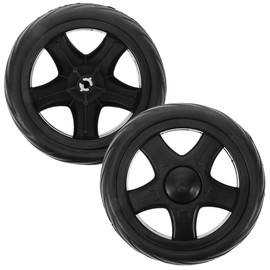 MUCKLILY Shopping Trolley Wheels 2 Pieces Rolling Laundry Trolley Wheels Shopping Trolley Wheel Replacement for Home