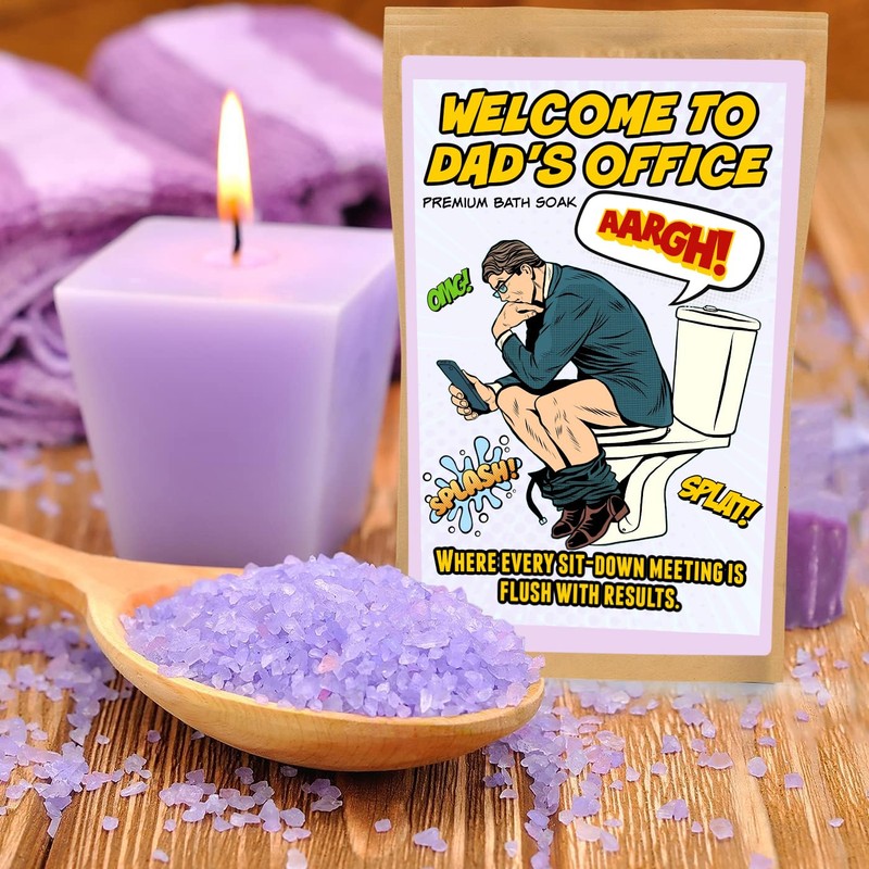 Dad’s Office Lavender Bath Soak for Father’s Day Self-Care Gift