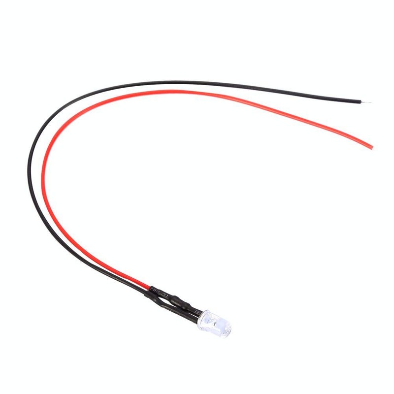 10pcs 5mm Pre Wired LED Diodes Light 12V LED Light