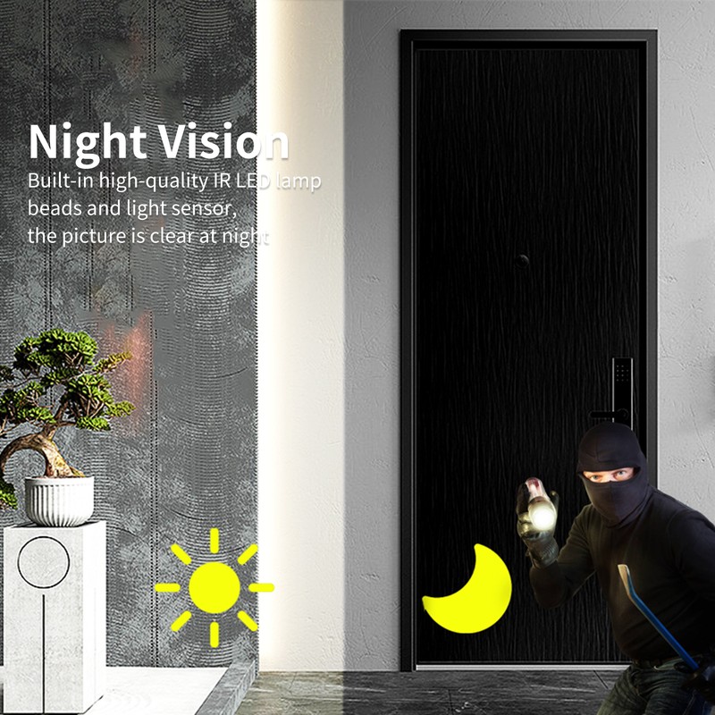 tuya Smart Video Doorbell Wireless HD Camera PIR Motion Detection