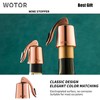 WOTOR Stainless Steel Wine Bottle Stoppers with Silicone - Reusable