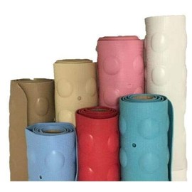 Bath Mat Bathtub Non-Slip Anti Mould Rubber Shower and Bath Mat with Drain Holes & Suction Cups 40 x 70 cm or 54 x 54 cm Square- White (40x70cm, White)