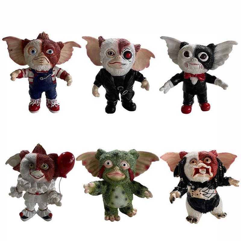Movie Doll Simulation Horror Doll Decorations Desktop Resin Ornaments for