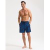 baleaf Swim Shorts Men with Zip Pockets Rash Guard Swimming