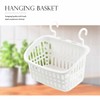 EINEY Basket with Hooks, Hanging Basket, Plastic Hanging Storage, Space