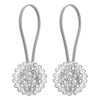 ANCLLO 2pcs Magnetic Tieback, Crystal Curtain Hold backs Blossom Diamond