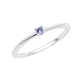 [Lara Christie] Women's Pinky Ring, Sterling Silver 925, Silver, Birthstone, sv925 Ring, Finger Ring, Silver, Tanzanite