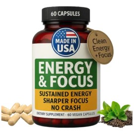 Green Regimen Cápsulas Energy  Focus Nootrópico Vegano 60                                                                                             