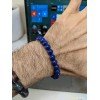 RAYON Lapis Lazuli bead bracelet MEN No Dyes or treatment