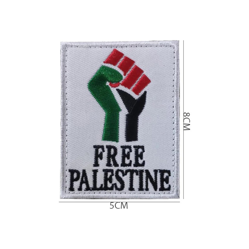 2 PCS AliPlus Palestine Flag Patches Free Palestine Embroidered Tactical