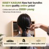 ISSEY KASUMI Raw Hair 1 Bundle Straight,(14 Inch) Triple Lifespan