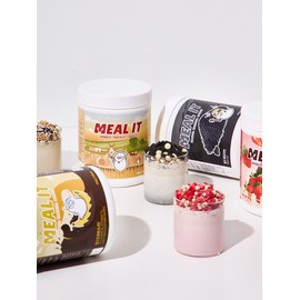 [30 Servings] 1+1 Meal Replacement Protein Shake 450g 4 types (rice flour, strawberry, black sesame, chocolate banana) / [30회분] 1+1 식사대용 단백질 쉐이크 450g 4종 (미숫가루, 딸기, 흑임자, 초코바나나)